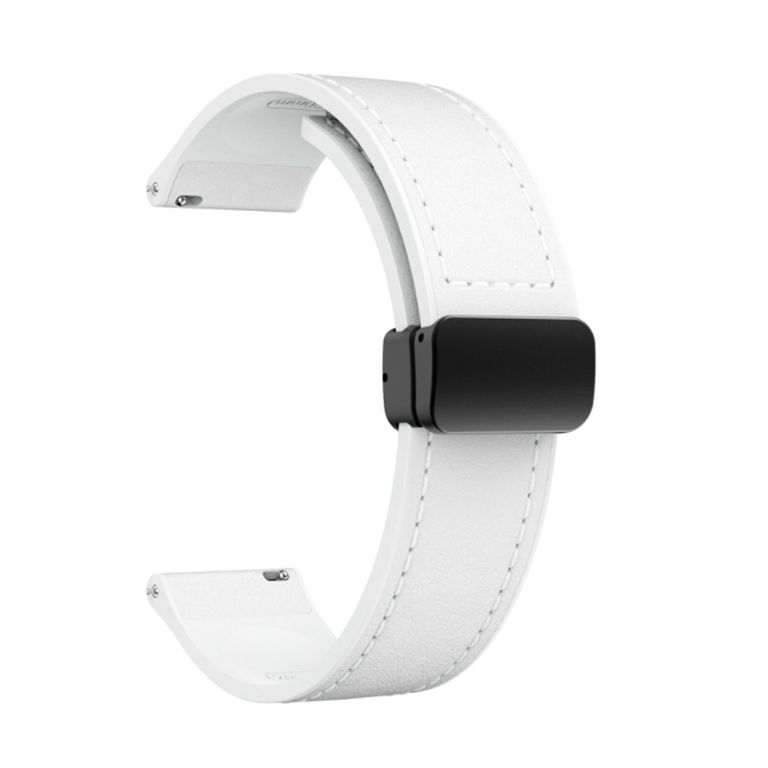 Correa Leather para Samsung Watch 7 Ultra 47mm Blanco