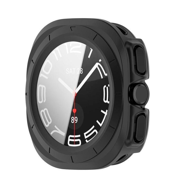 Case Bumper con Mica Incorporada para Samsung Watch 7 Ultra 47mm Negro