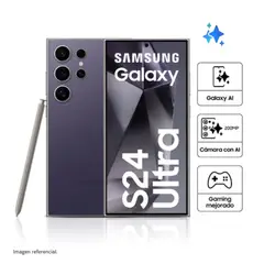 SAMSUNG - Celular Galaxy S24 Ultra 512GB 12GB RAM Titanium Violet