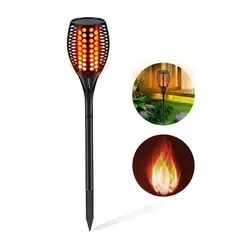 OEM - Antorcha Amarilla tipo Estaca para Jardin Vintage Luz LED Solar