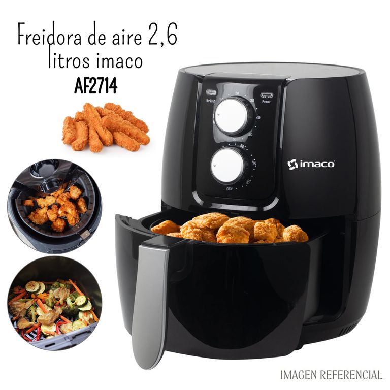 Freidora de Aire de 2.6 Lt AF2714 - Negro
