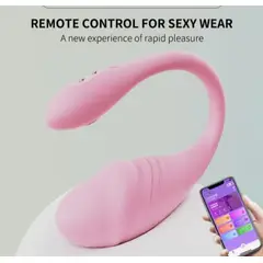 GENERICO - VIBRADOR HUEVO DE 9 VELOCIDADES DE SILICONA CON APP PARA CELULAR