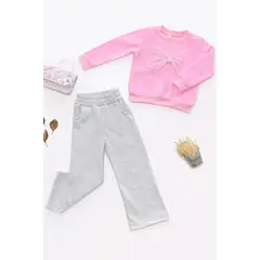 KIDS MASHMELO - Conjunto de Buzo con Polera y Pantalón Palazzo para Niña