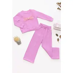 KIDS MASHMELO - Conjunto de Buzo con Polera y Pantalón Palazzo para Niña