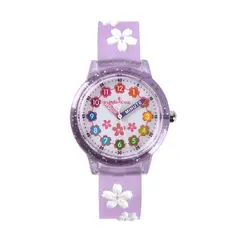 GRUPO CB - Reloj Casual para Niña Modelo Margaritas Lilas