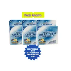 ABSORBYN - ANTIHUMEDAD PACK 3 REPUESTO MINI VAINILLA X 70 GR