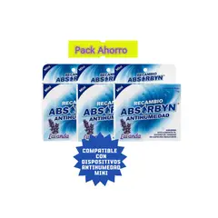 ABSORBYN - ANTIHUMEDAD PACK 3 REPUESTO MINI LAVANDA X 70 GR