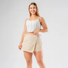 ROXJES JEANS - Short Falda Drill Mujer Roxjes
