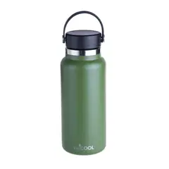 WECOOL - Botella Térmica Verde 1000ml Acero Inoxidable Hermética y Duradera