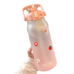 ELMEJORPRECIO - Tomatodo Portátil PC Con Stickers Capacidad 2L Rosado