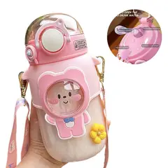 ELMEJORPRECIO - Tomatodo Portátil Modelo Bear Hello 720ml Rosado