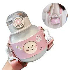 ELMEJORPRECIO - Tomatodo Portátil Compacto Con Soporte De Cuero 580ml Rosado