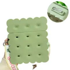 ELMEJORPRECIO - Tomatodo Portátil Kawai Modelo Galleta De 380ml Verde