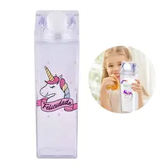 ELMEJORPRECIO - Tomatodo Portátil Modelo Caja De Leche 500ml Unicornio