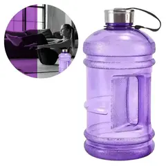 ELMEJORPRECIO - Tomatodo tipo bidón transparente deportivo 22L Morado