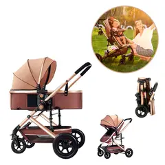 BUYPAL - Coche Bebés Moises Plegable Multifuncional Comodidad