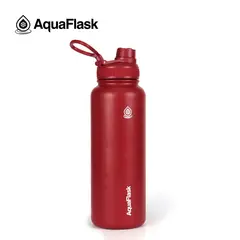 AQUAFLASK - Botella de Acero Inoxidable 1.2 L Cherry Red