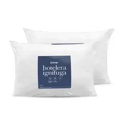 DRIMER - Pack Almohada Hotelera Ignifuga Estandar 65X50cm