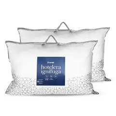 DRIMER - Pack Almohada Hotelera Ignifuga Queen 75X50cm