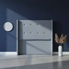 MUEBLES MACRUMO - Cabecera Alta Kuni de King Plz - Color Gris claro antifluido