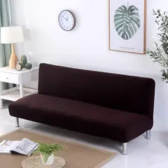 GENERICO - Funda de sofa cama futon sin brazos color Marrón