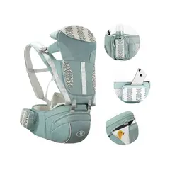 GENERICO - Canguro Ergonómico 5 En 1 Verde Para Bebé