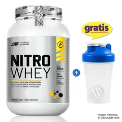 UNIVERSE NUTRITION - NITRO WHEY 1.1 KG VAINILLA MÁS SHAKER