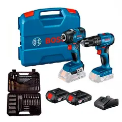 BOSCH - Taladro GSB185 + Llave Impacto GDR18V-200 + Set 103 pz