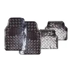 OREGON - Pisos En Pvc Metalizado - Universal 4 Pieza - Auto Camioneta
