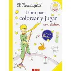 GENERICO - Libro infantil - EL PRINCIPITO - LIBRO PARA COLOREAR Y JUGAR CON STICKERS