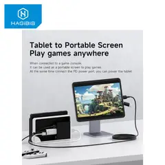 HAGIBIS - CAPTURADOR DE VIDEO TIPO C A HDMI CABLE DE 2M CON OTG USB