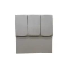 MUEBLES MACRUMO - Cabecera Premium Alta Tessa de 1.5 Plz - Color Beige oscuro antifluido