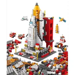 GENERICO - JUEGO DIDACTICO MODELO LEGO COHETE