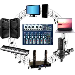 OEM - Mezclador F-7 Mezclador de Escenario Mezclador de Audio 7Canales