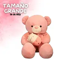 GENERICO - Gran Oso de Peluche Suavidad y Ternura - Rosado