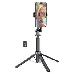 HOCO - Tripode Selfie Stick K21 Stream 137mts Control Remoto Negro