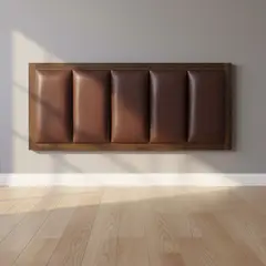 MUEBLES MACRUMO - Cabecera aérea de melamina Neva- 2 plazas marrón