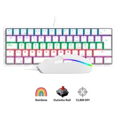 VIFROZT - Combo Gamer Teclado + Mouse Vrifrozt Berserker Blanco