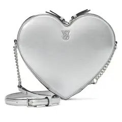 GENERICO - CARTERA CROSSBODY CORAZON BAG VS METALLIC SILVER