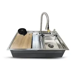 FRATELLI - LAVADERO DE COCINA MULTIFUNCIONAL ACERO INOX SATINADO DLX-7546S