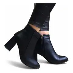 GENERICO - Bota Mujer Taco 9 2086L-60 Color Negro