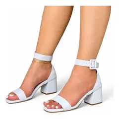 GENERICO - Sandalia Mujer Clasico Taco 5 2086L-55 Color Blanco