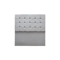 MUEBLES MACRUMO - Cabecera Alta Belmont de Queen Plz - Color Gris claro antifluido
