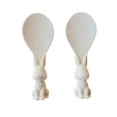 GRETAIL - Cucharones de arroz ergonómico set 2unds blanca