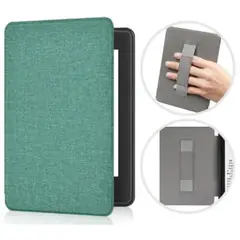 GENERICO - Case Funda para Kindle Paperwhite 12° 2024 C/sujetador Verde