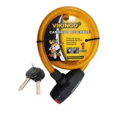 VIKINGO - Candado cadena para bicicleta 10mm 1 metro.