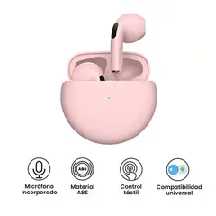 GENERICO - Audífonos Inalambricos Pro 6 Bluetooth Rosado