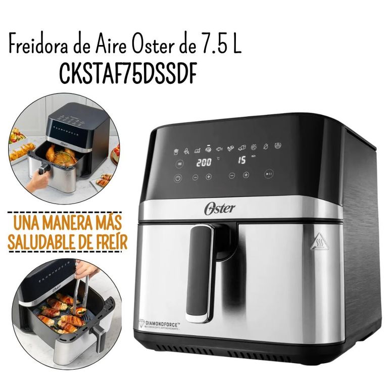 Freidora de Aire Digital de 7.5 L con 10 programas