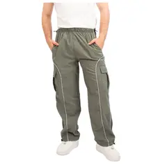 ENKI - Pantalón Urban Supreme Cargo Hombre Streetwear Tela Mojada
