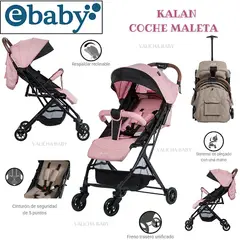 EBABY - COCHE MALETA KALAN ROSADO